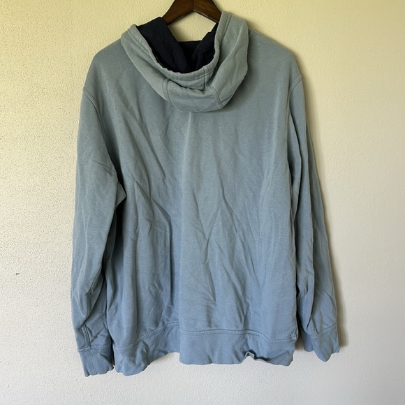 North Face light blue and navy hoodie - Picture 5 of 7